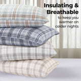 Plaid Flannel Cotton Classic Modern Farmhouse Pillowcases, Set of 2