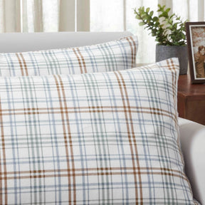 Plaid Flannel Cotton Classic Modern Farmhouse Pillowcases, Set of 2