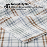 Plaid Flannel Cotton Classic Modern Farmhouse Pillowcases, Set of 2