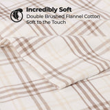 Plaid Flannel Cotton Classic Modern Farmhouse Pillowcases, Set of 2
