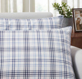 Plaid Flannel Cotton Classic Modern Farmhouse Pillowcases, Set of 2