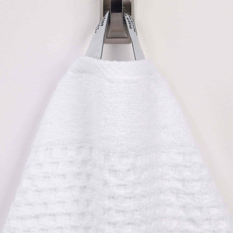 Playa Zero Twist Cotton Solid Waffle Textured 6 Piece Towel Set