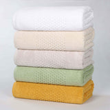 Playa Zero Twist Cotton Solid Waffle Textured 6 Piece Towel Set