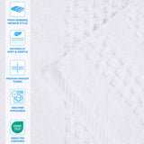 Zero Twist Cotton Towels 9 Piece Playa Waffle