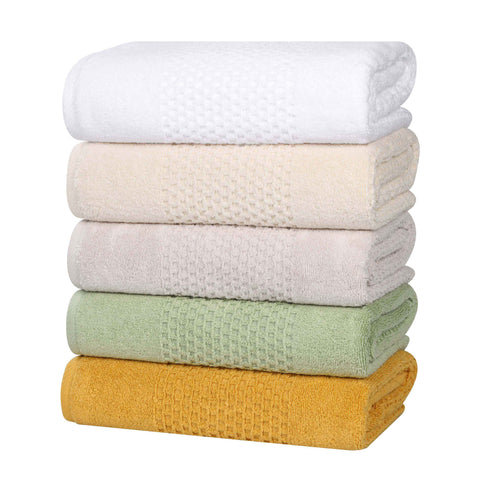 Zero Twist Cotton Towels 9 Piece Playa Waffle