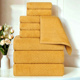 Zero Twist Cotton Towels 9 Piece Playa Waffle