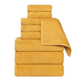 Zero Twist Cotton Towels 9 Piece Playa Waffle
