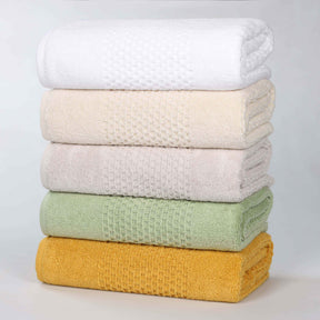 Playa Zero Twist Cotton Solid Waffle Textured Hand Towels, Set of 6