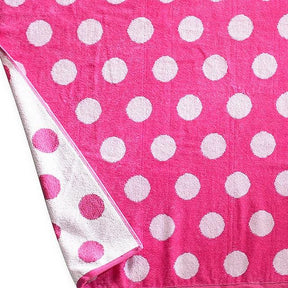 Polka Dot Cotton Oversized 2 Piece Beach Towel Set