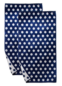 Polka Dot Cotton Oversized 2 Piece Beach Towel Set
