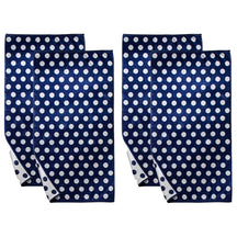 Polka Dot Cotton Oversized 4 Piece Beach Towel Set