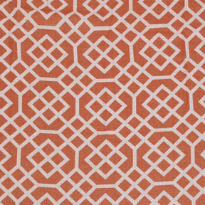 Printed Honey Comb Grommet Traditional Sheer Curtain Panel Set