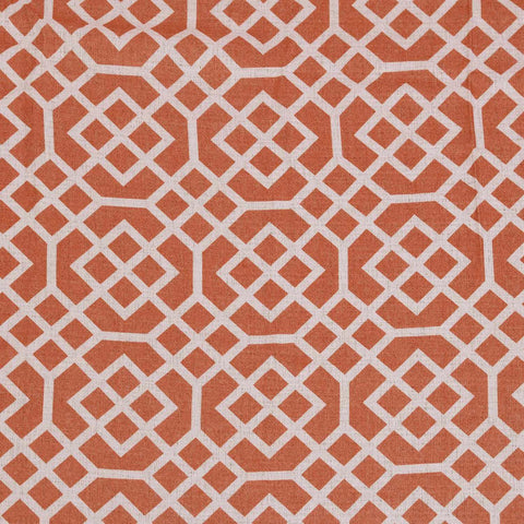 Printed Honey Comb Grommet Traditional Sheer Curtain Panel Set