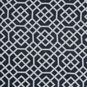 Printed Honey Comb Grommet Traditional Sheer Curtain Panel Set
