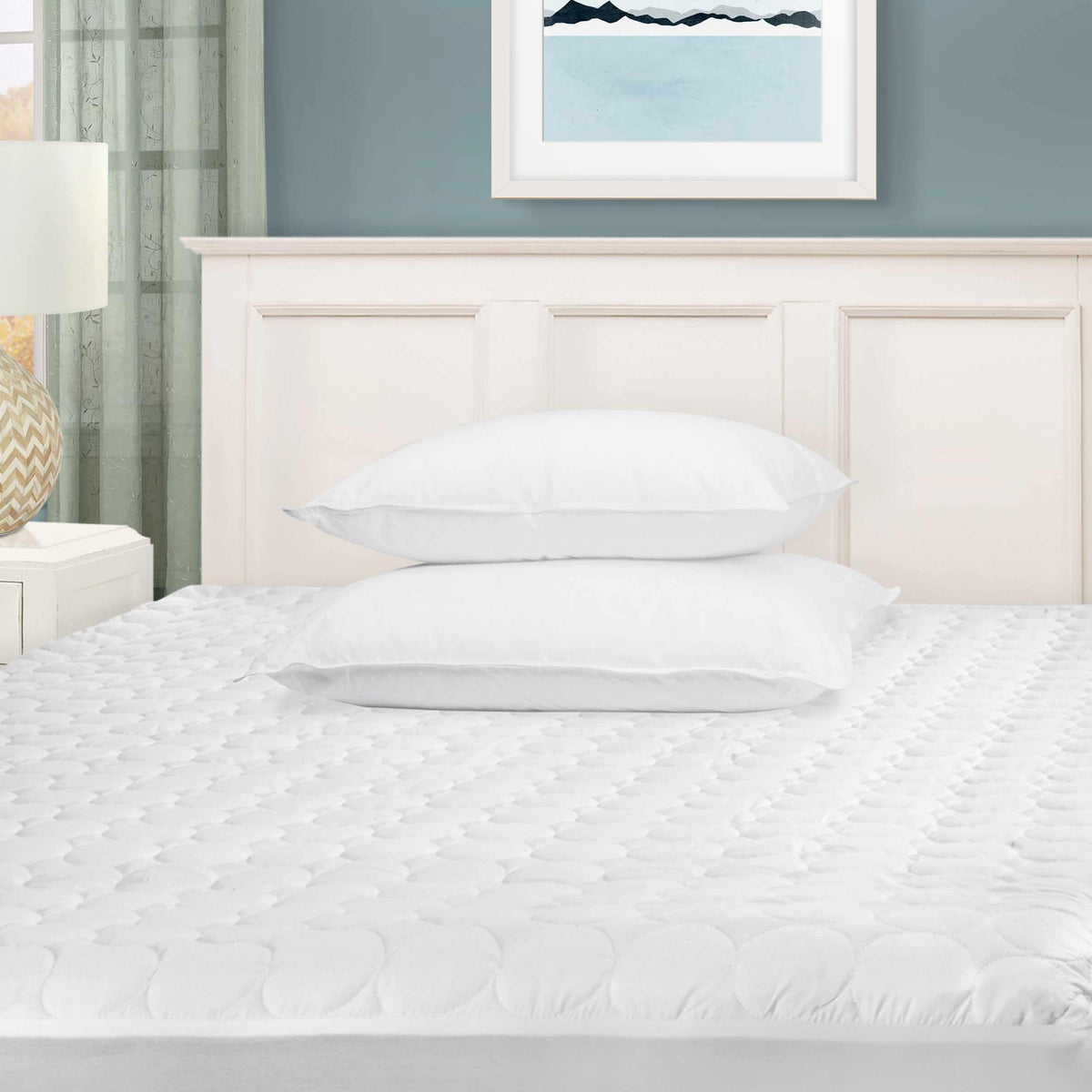 Quilted Down Alternative Microfiber Deep Pocket Mattress Pad