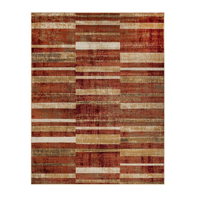 Radko Modern Striped Indoor Area Rugs or Runner Rug