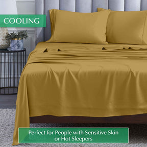 Rayon From Bamboo 300 Thread Count Solid Deep Pocket Sheet Set