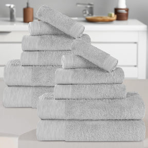 Rayon from Bamboo Eco-Friendly Fluffy Soft Solid 12 Piece Towel Set