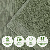Rayon from Bamboo Eco-Friendly Fluffy Soft Solid 3 Piece Towel Set