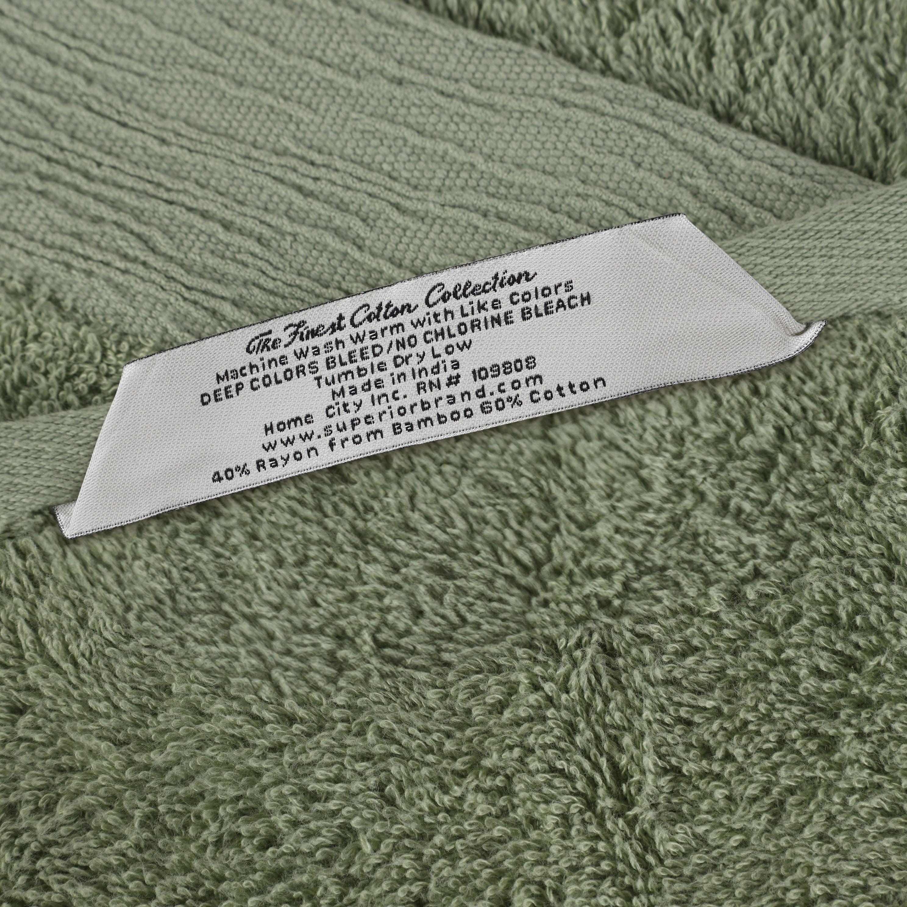 Rayon from Bamboo Eco-Friendly Fluffy Soft Solid 3 Piece Towel Set