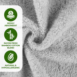 Rayon from Bamboo Eco-Friendly Fluffy Soft Solid 3 Piece Towel Set