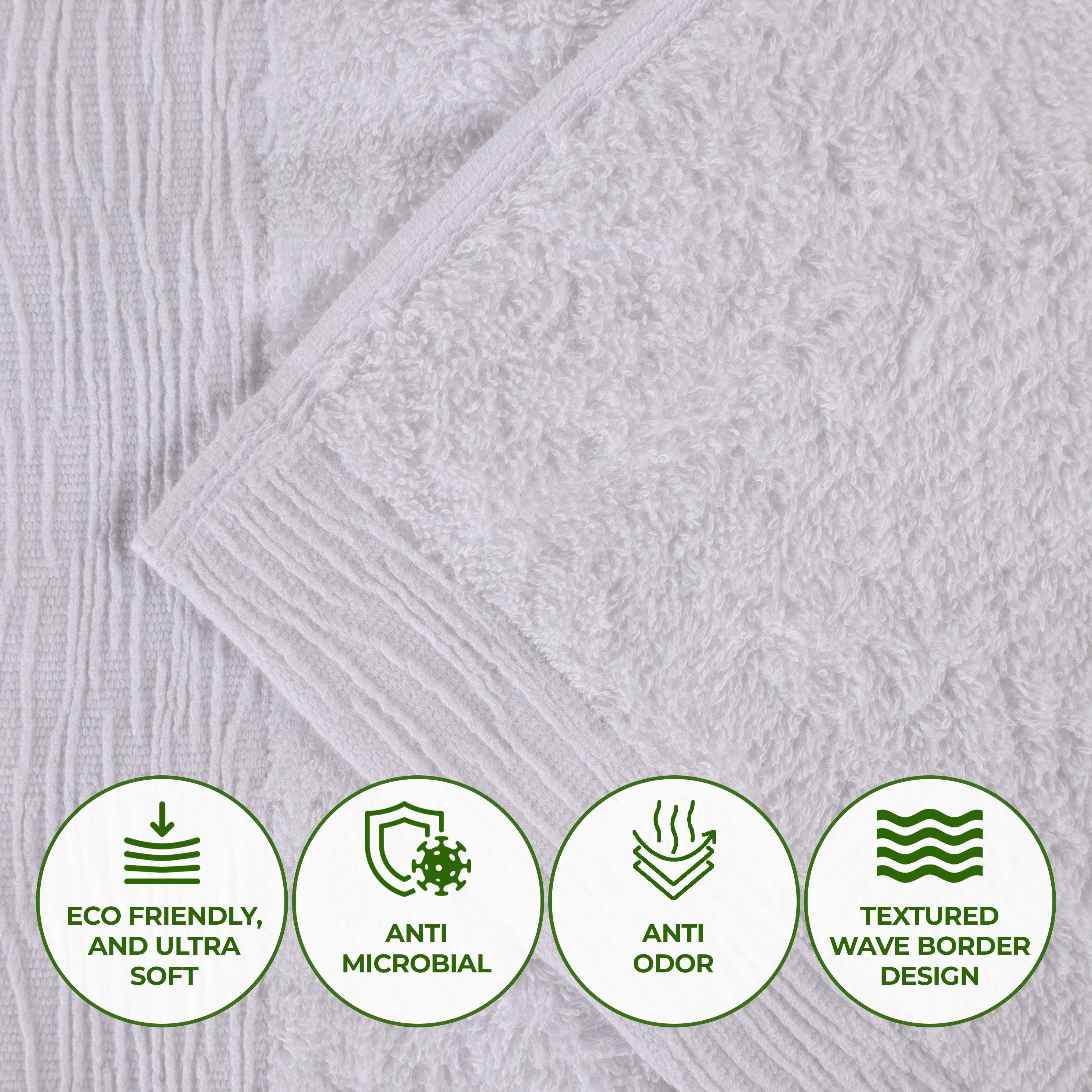 Rayon from Bamboo Eco-Friendly Fluffy Soft Solid 3 Piece Towel Set