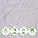 Rayon from Bamboo Eco-Friendly Fluffy Soft Solid 3 Piece Towel Set