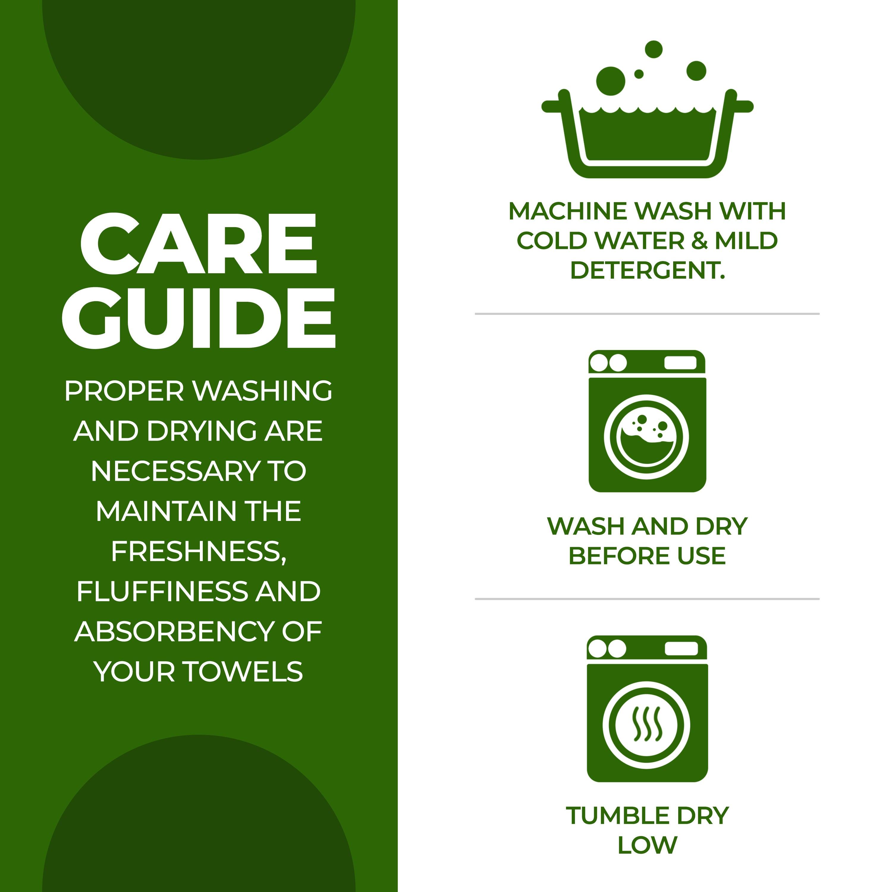 Rayon from Bamboo Eco-Friendly Fluffy Soft Solid 3 Piece Towel Set