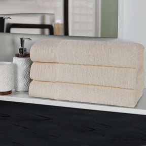 Rayon from Bamboo Eco-Friendly Fluffy Soft Solid Bath Towel Set of 3