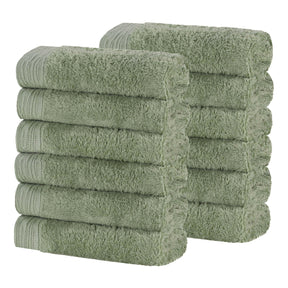 Rayon from Bamboo Eco-Friendly Solid Face Towel Washcloth Set of 12