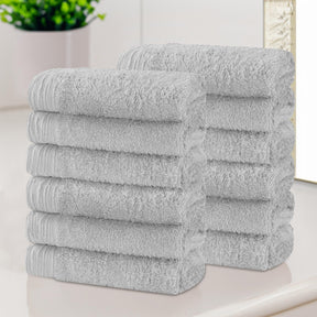 Rayon from Bamboo Eco-Friendly Solid Face Towel Washcloth Set of 12
