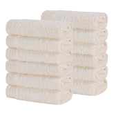 Rayon from Bamboo Eco-Friendly Solid Face Towel Washcloth Set of 12