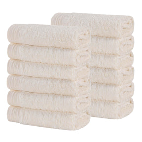 Rayon from Bamboo Eco-Friendly Solid Face Towel Washcloth Set of 12