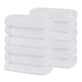 Rayon from Bamboo Eco-Friendly Solid Face Towel Washcloth Set of 12