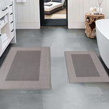 Reno Modern Non-Slip Machine Washable Kitchen & Bath Rug Mat Set