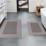Reno Modern Non-Slip Machine Washable Kitchen & Bath Rug Mat Set