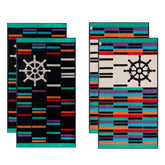 Retro Spin Wheel Oversized 4 Piece Beach Towel Set