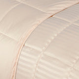 Reversible Down Alternative All-Season Solid Striped Blanket