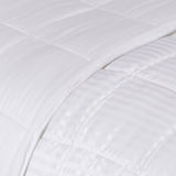 Reversible Down Alternative All-Season Solid Striped Blanket