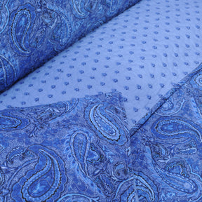 Reversible Moroccan Paisley Cotton Quilt Set