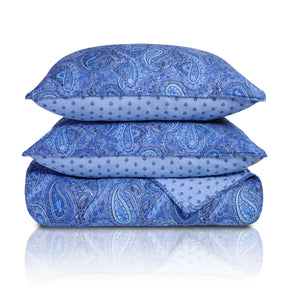 Reversible Moroccan Paisley Cotton Quilt Set