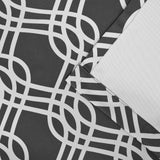 Ribbon Trellis Washable Room Darkening Blackout Curtains, Set of 2