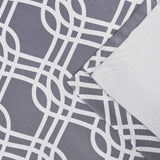 Ribbon Trellis Washable Room Darkening Blackout Curtains, Set of 2