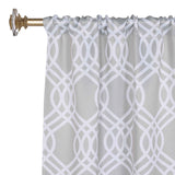 Ribbon Trellis Washable Room Darkening Blackout Curtains, Set of 2