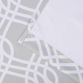 Ribbon Trellis Washable Room Darkening Blackout Curtains, Set of 2