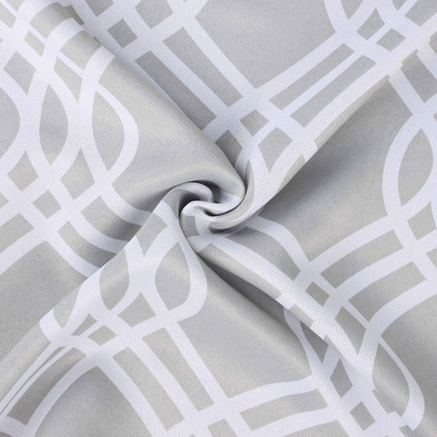 Ribbon Trellis Washable Room Darkening Blackout Curtains, Set of 2