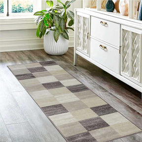 Rockaway Modern Geometric Checkered Indoor Area Rug Or Runner