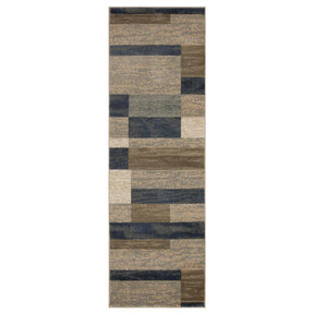 Rockwood Modern Geometric Patchwork Indoor Area Rug or Runner