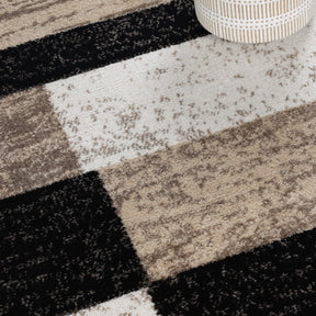 Rockwood Modern Geometric Patchwork Indoor Area Rug or Runner