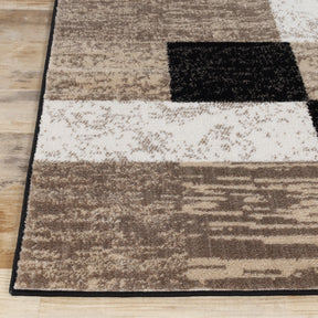 Rockwood Modern Geometric Patchwork Indoor Area Rug or Runner